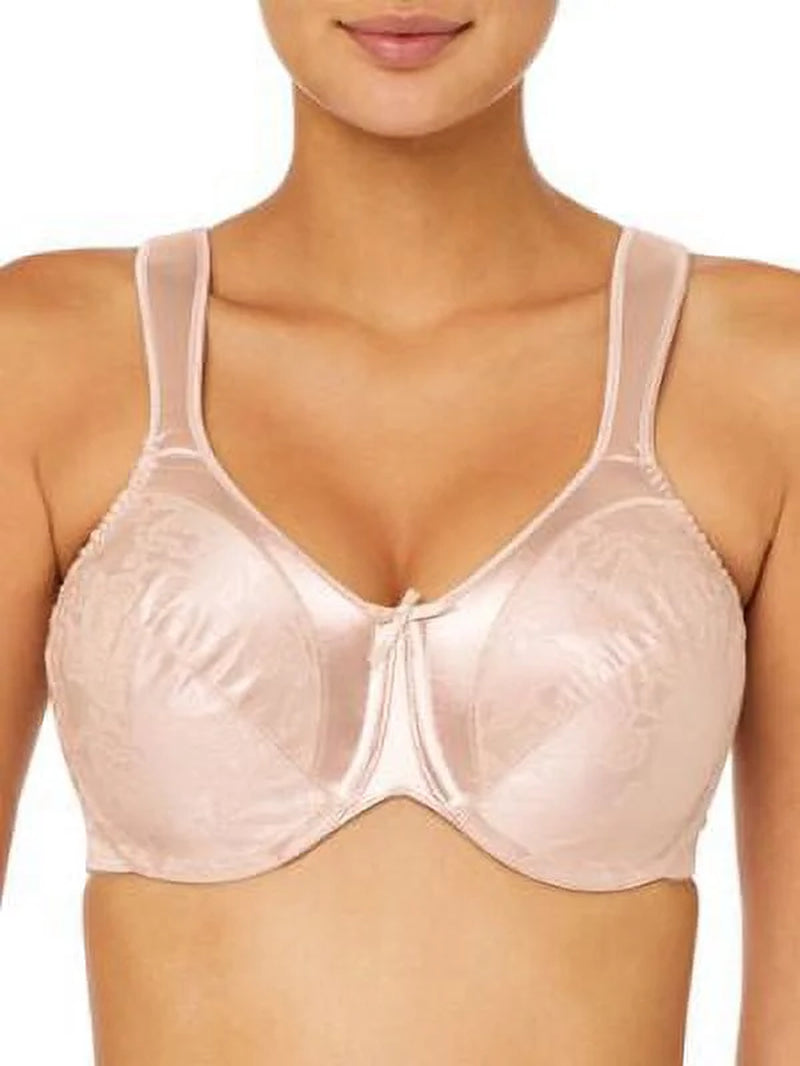 Women'S Bali 3562 Satin Tracings Minimizer Underwire Bra (Rosewood 38DD)