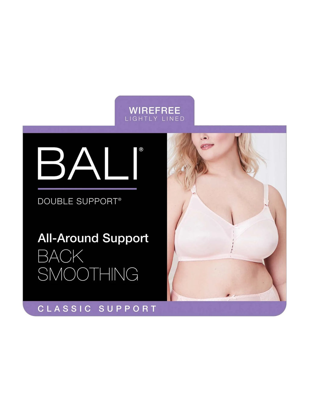 Bali Double Support Wireless Bra Cream 38B