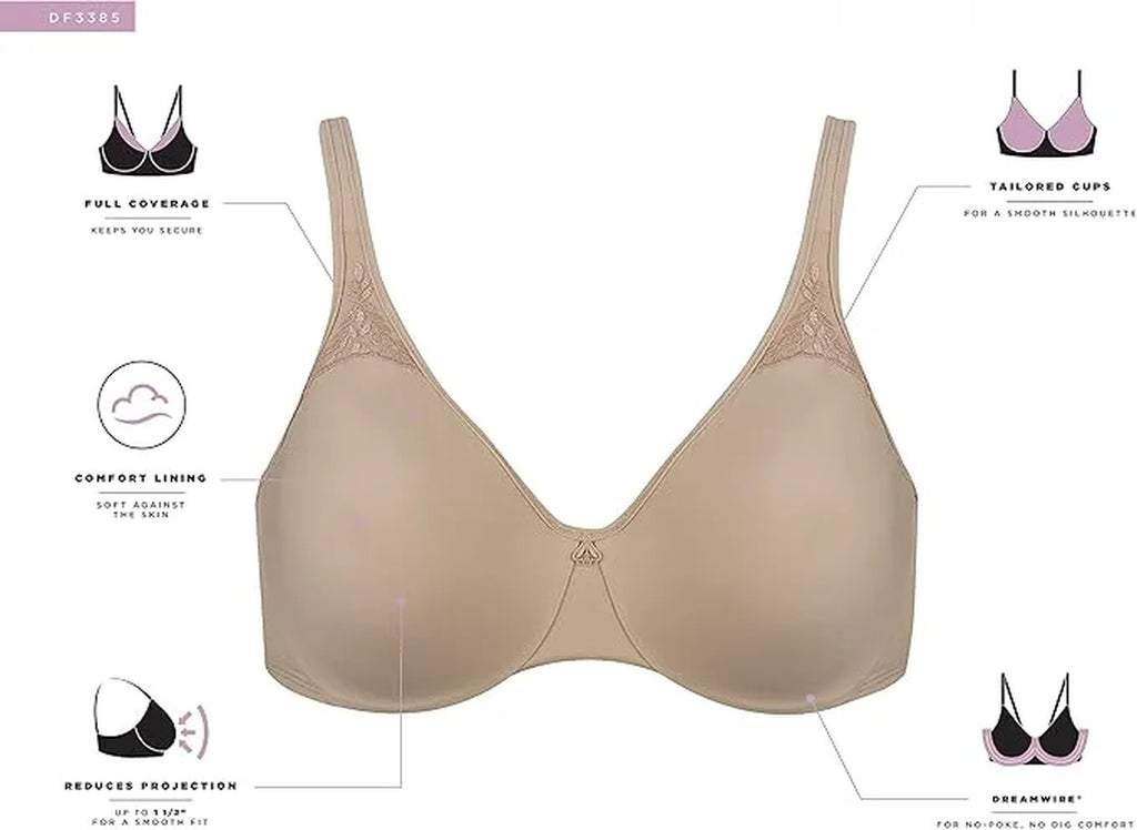 Bali Women'S Passion for Comfort Minimizer Bra, Style DF3385