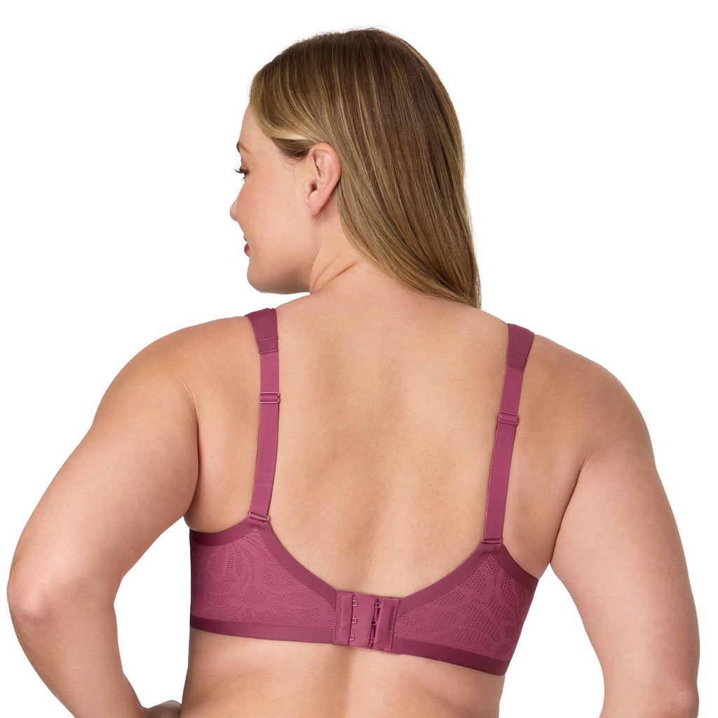 Women'S Bali DF4580 Smoothing Foam Underwire Bra with Comfort Bra (Smokey Purple Mauve 34C)
