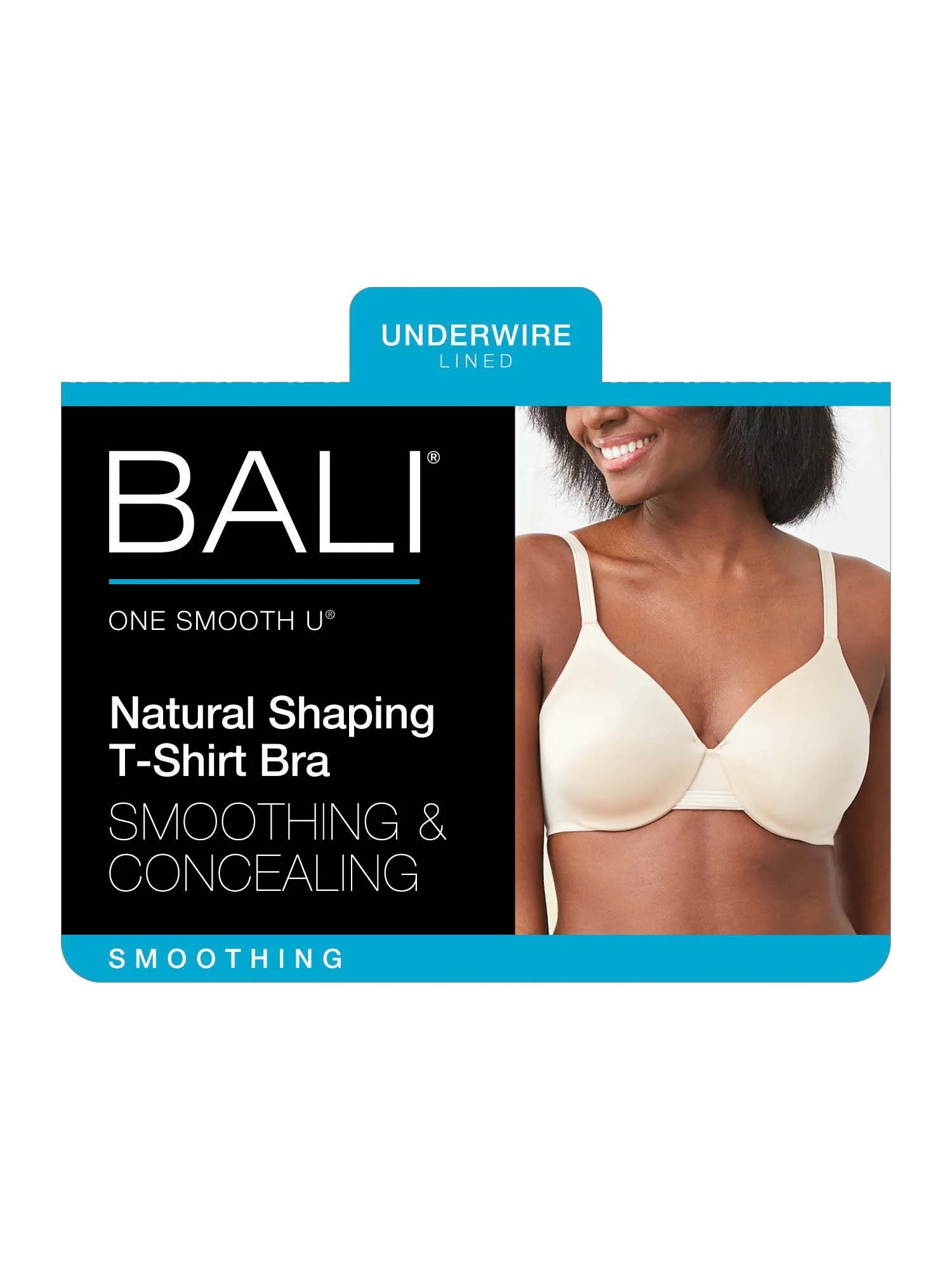 Bali Womens One Smooth U Smoothing & Concealing Bra, Style DF3W11